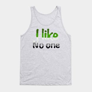 I like no one aromatic pride Tank Top